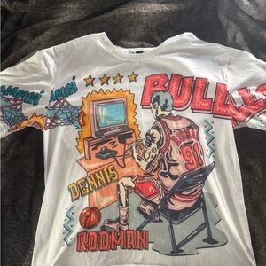 SLAMMIN’ Dennis Rodman (91) Chicago Bulls All Over Print Graphic Tee
